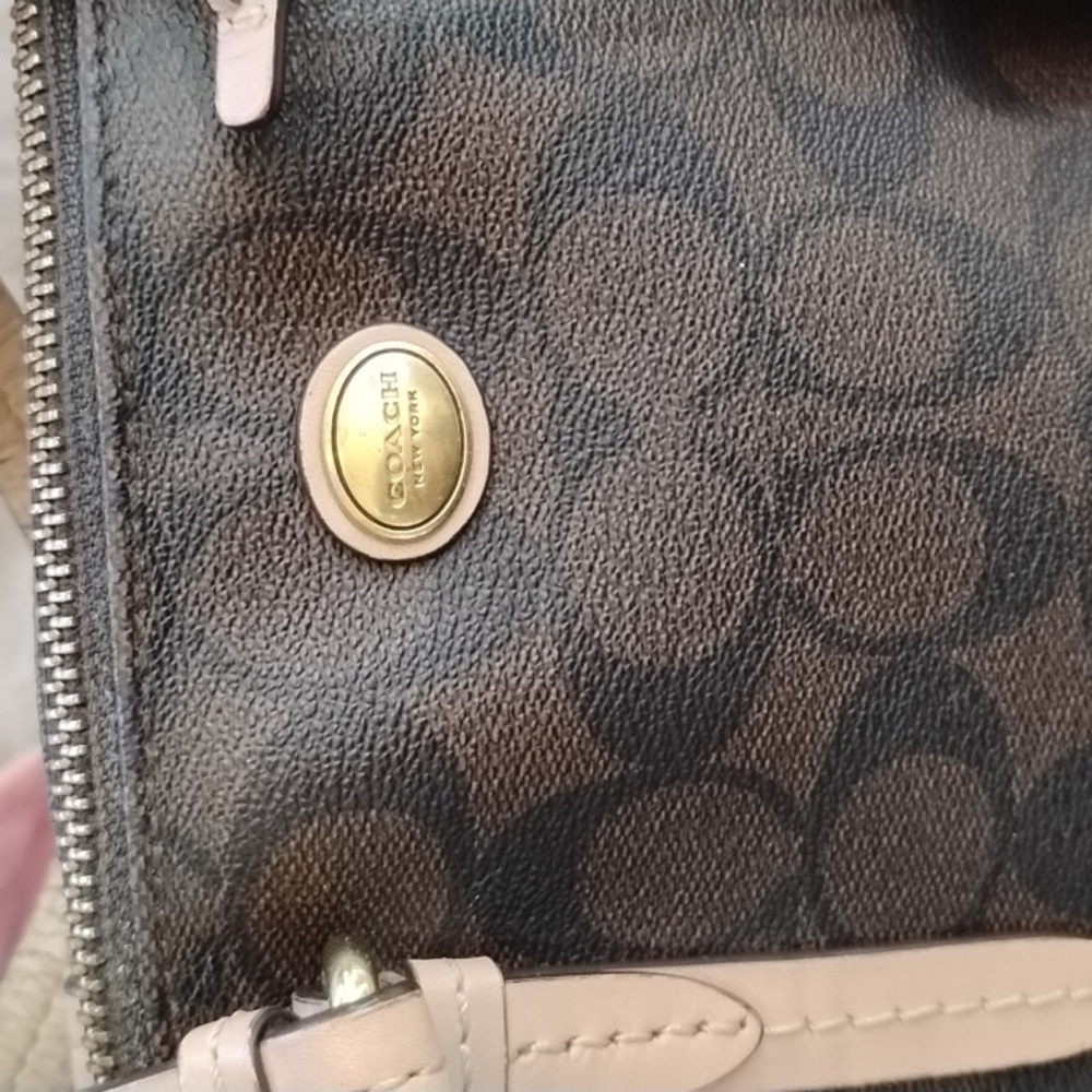 Coach Brown Signature Handbag. Duplicate Listing. - Picture 2 of 16